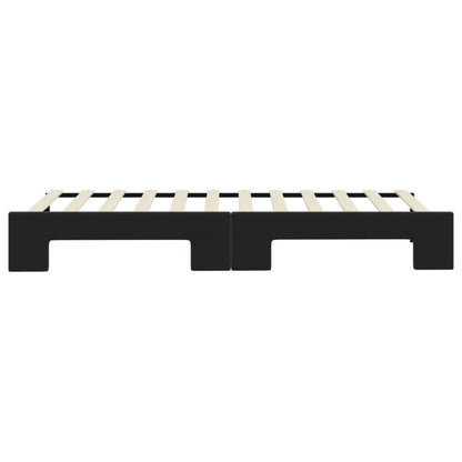 Divano Letto con Letto Estraibile Nero 80x200 cm in Velluto | homemem39