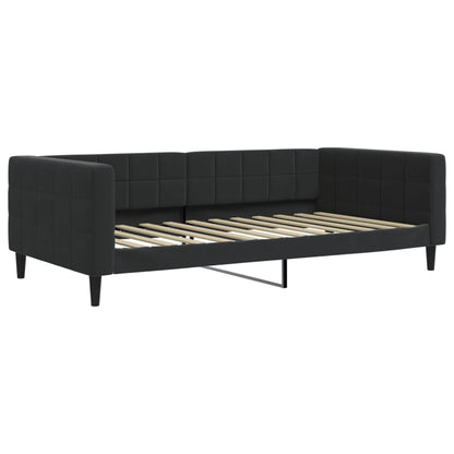 Divano Letto con Letto Estraibile Nero 100x200 cm in Velluto - homemem39