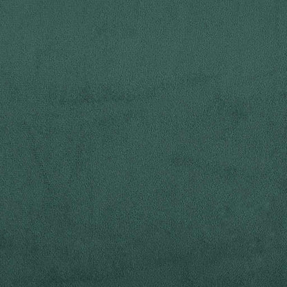 Divano Letto Estraibile Cassetti Verde Scuro 80x200cm Velluto