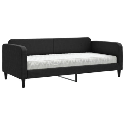 Divano Letto con Materasso Nero 90x190 cm in Tessuto - homemem39