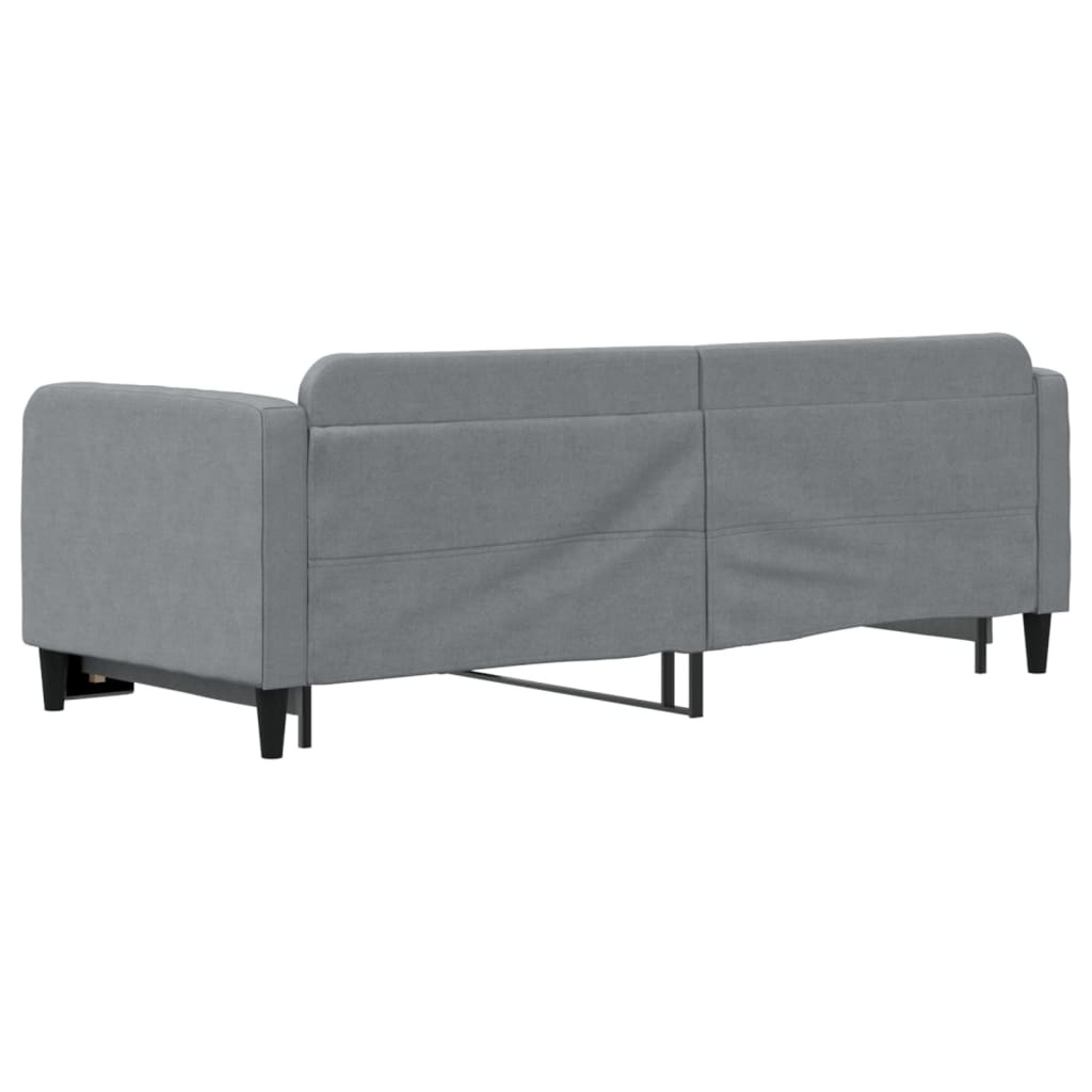 Divano Letto con Letto Estraibile Grigio Chiaro 80x200 Tessuto - homemem39