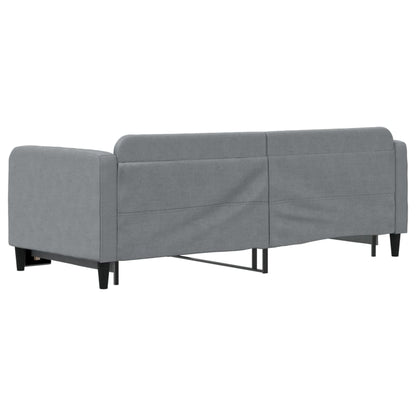 Divano Letto con Letto Estraibile Grigio Chiaro 80x200 Tessuto - homemem39