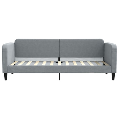 Divano Letto con Letto Estraibile Grigio Chiaro 80x200 Tessuto - homemem39