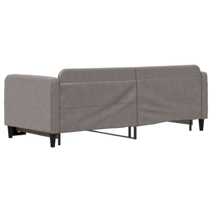 Divano Letto con Letto Estraibile Tortora 80x200 cm Tessuto