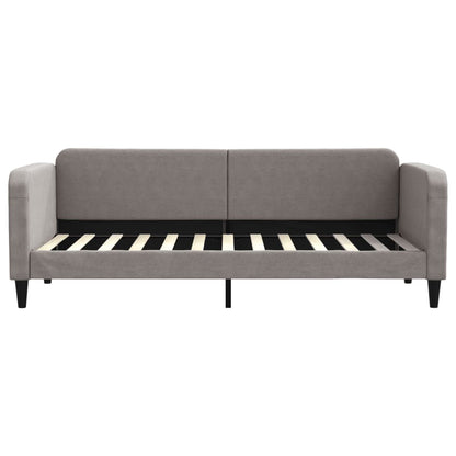 Divano Letto con Letto Estraibile Tortora 80x200 cm Tessuto