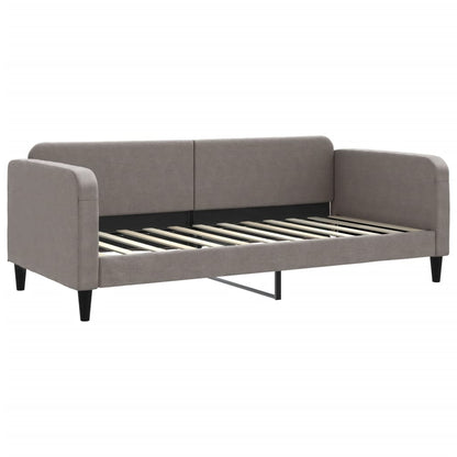 Divano Letto con Letto Estraibile Tortora 90x200 cm in Tessuto - homemem39