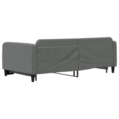 Divano Letto con Letto Estraibile Grigio Scuro 100x200 Tessuto - homemem39