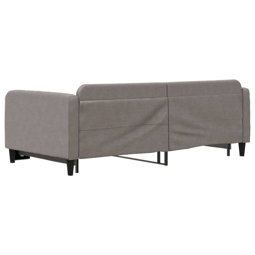 Divano Letto con Letto Estraibile Tortora 100x200 cm in Tessuto