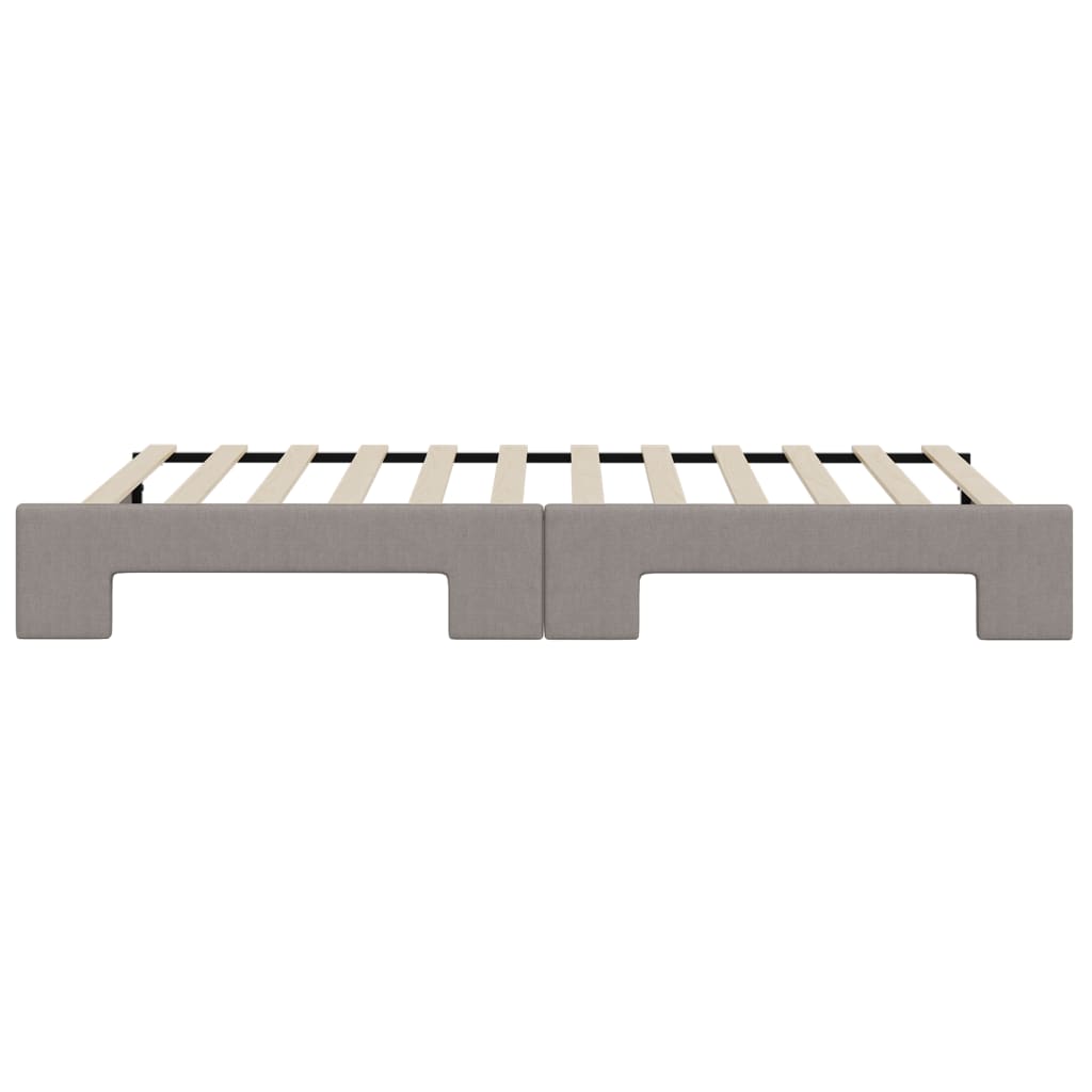 Divano Letto con Letto Estraibile Tortora 100x200 cm in Tessuto