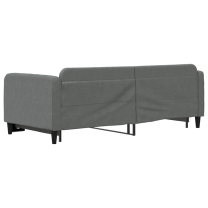 Divano Letto con Letto Estraibile Grigio Scuro 90x190cm Tessuto - homemem39