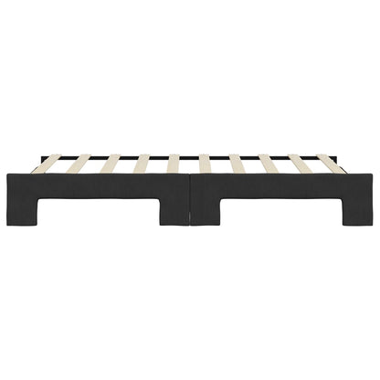 Divano Letto con Letto Estraibile Nero 90x190 cm in Tessuto | homemem39