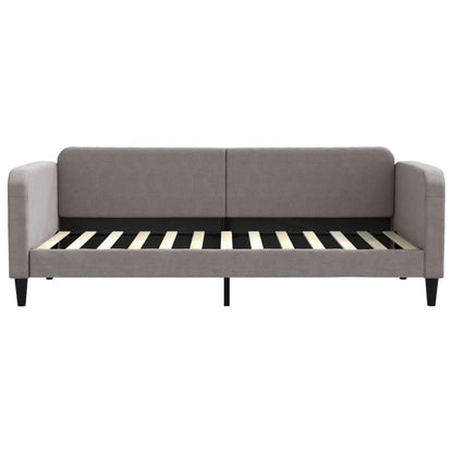 Divano Letto Estraibile con Cassetti Tortora 90x200 cm Tessuto