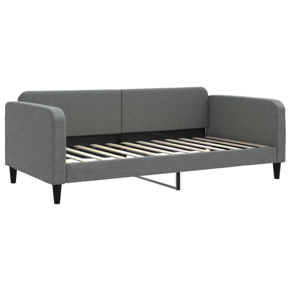 Divano Letto Estraibile Cassetti Grigio Scuro 100x200cm Tessuto - homemem39
