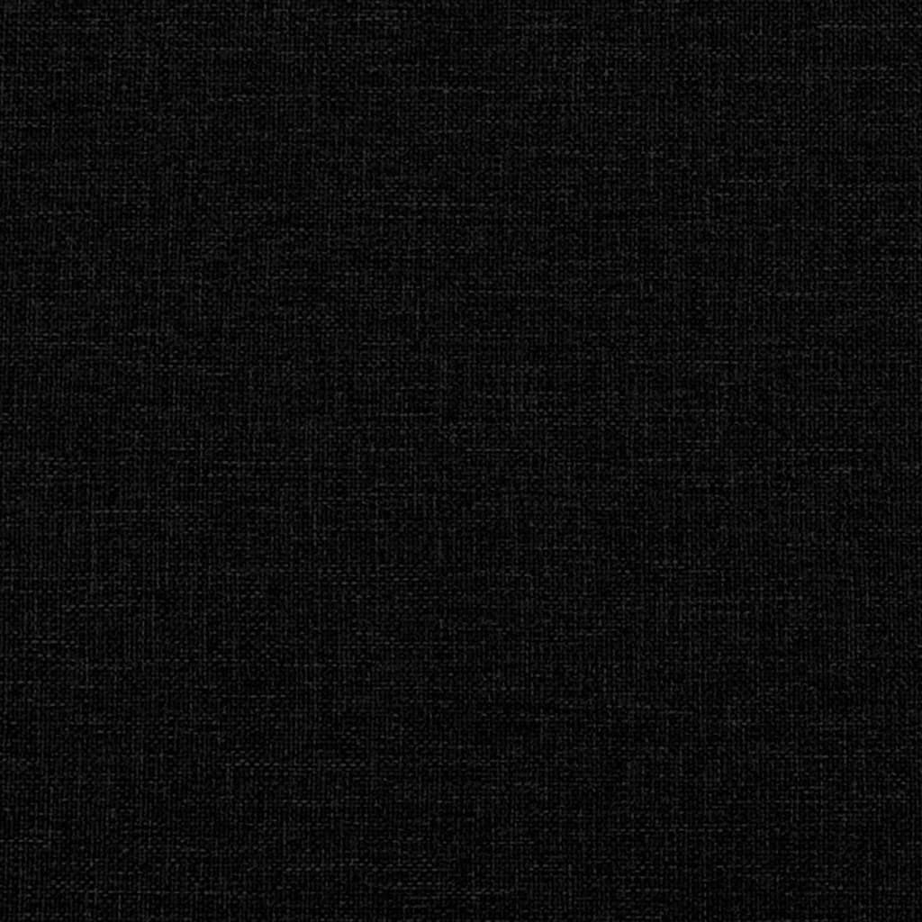 Divano Letto Estraibile con Cassetti Nero 90x190 cm in Tessuto | homemem39