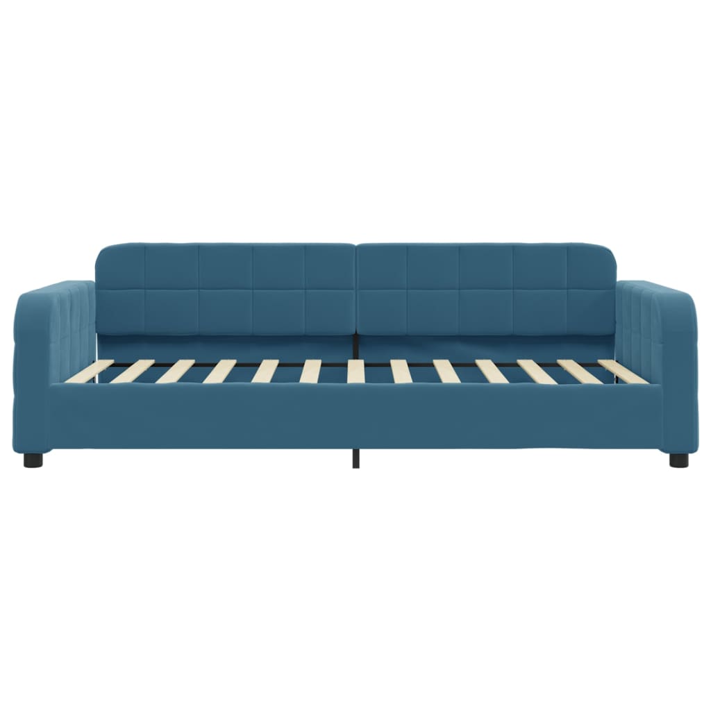Divano Letto con Letto Estraibile Blu 80x200 cm in Velluto - homemem39
