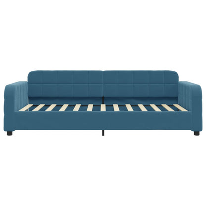 Divano Letto con Letto Estraibile Blu 80x200 cm in Velluto - homemem39