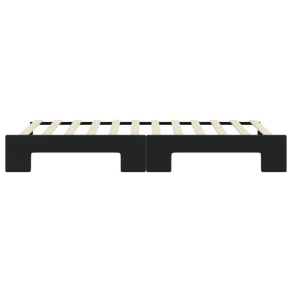 Divano Letto con Letto Estraibile Nero 80x200 cm in Velluto | homemem39