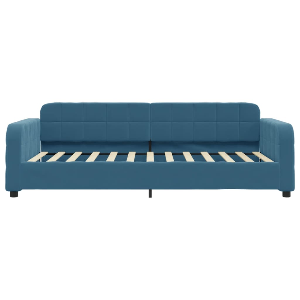 Divano Letto con Letto Estraibile Blu 90x200 cm in Velluto - homemem39