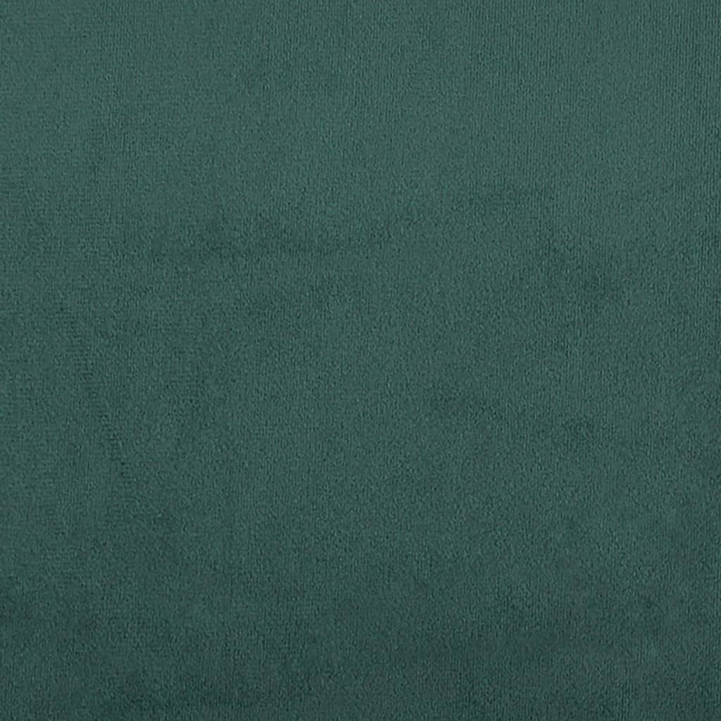 Divano Letto con Letto Estraibile Verde Scuro 100x200cm Velluto