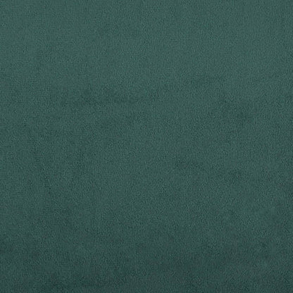 Divano Letto con Letto Estraibile Verde Scuro 100x200cm Velluto