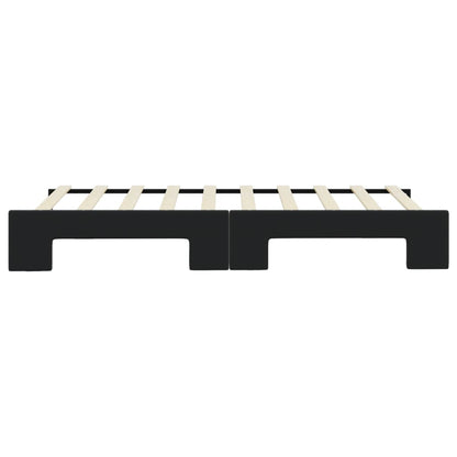 Divano Letto con Letto Estraibile Nero 90x190 cm in Velluto | homemem39