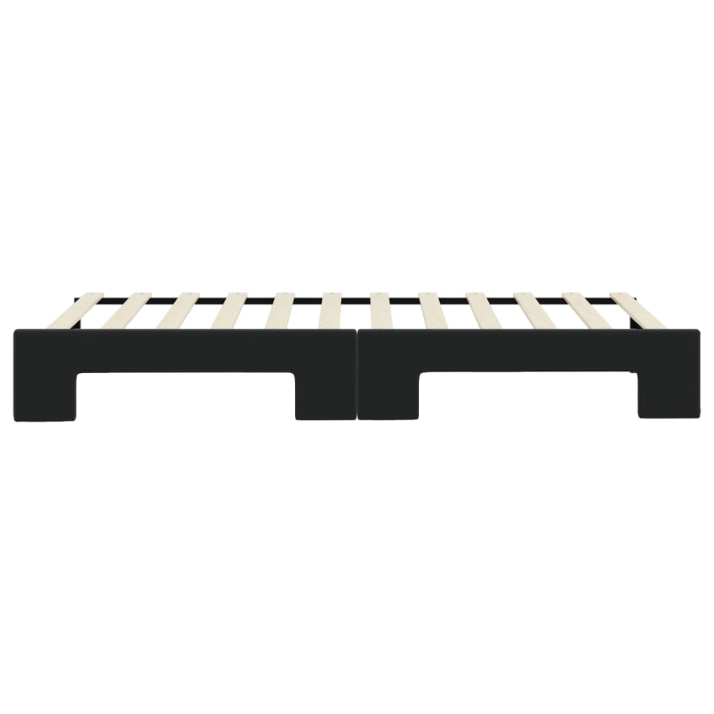 Divano Letto con Letto Estraibile Nero 80x200 cm in Velluto | homemem39