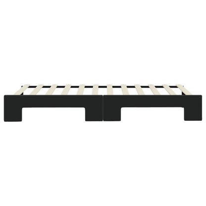 Divano Letto con Letto Estraibile Nero 80x200 cm in Velluto | homemem39