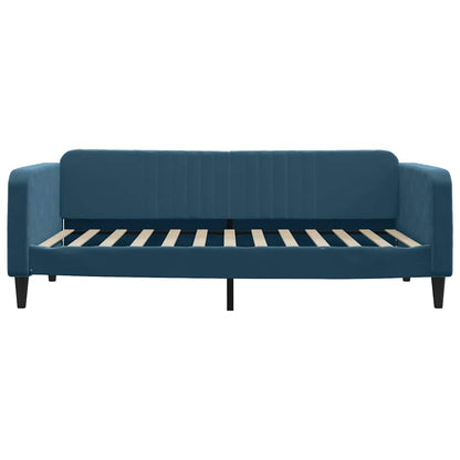 Divano Letto con Letto Estraibile Blu 100x200 cm in Velluto | homemem39