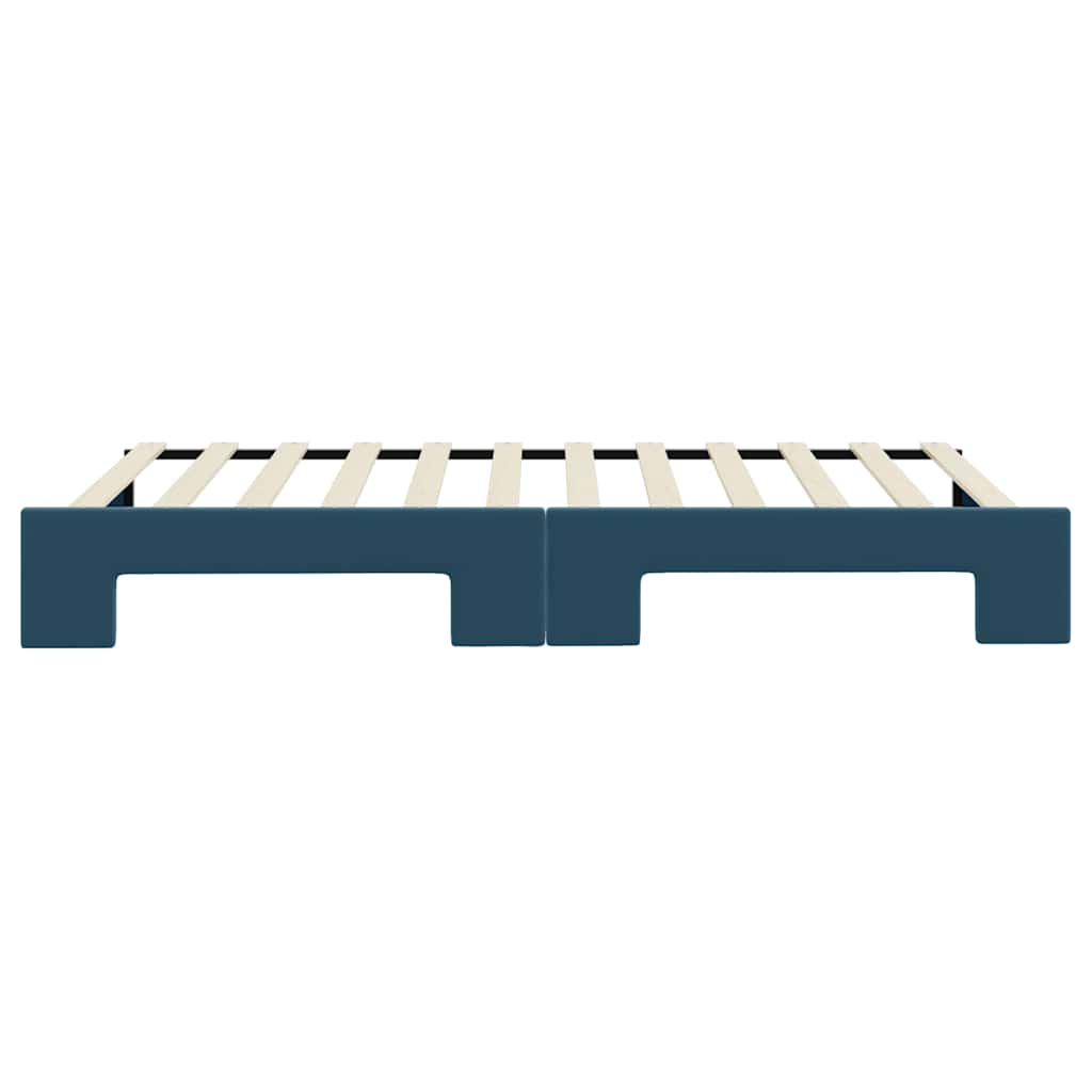 Divano Letto con Letto Estraibile Blu 100x200 cm in Velluto | homemem39