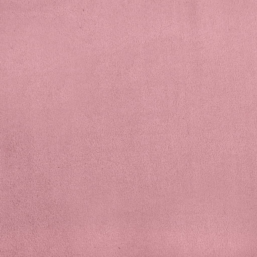 Divano Letto Estraibile con Materassi Rosa 80x200 cm Velluto | homemem39
