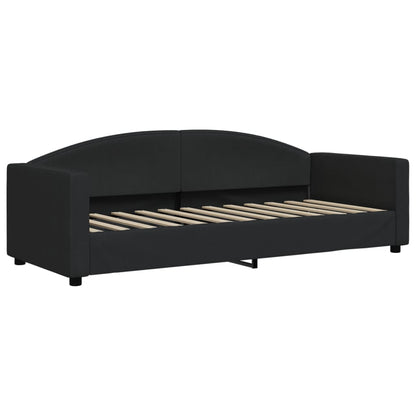 Divano Letto con Letto Estraibile Nero 80x200 Tessuto - homemem39