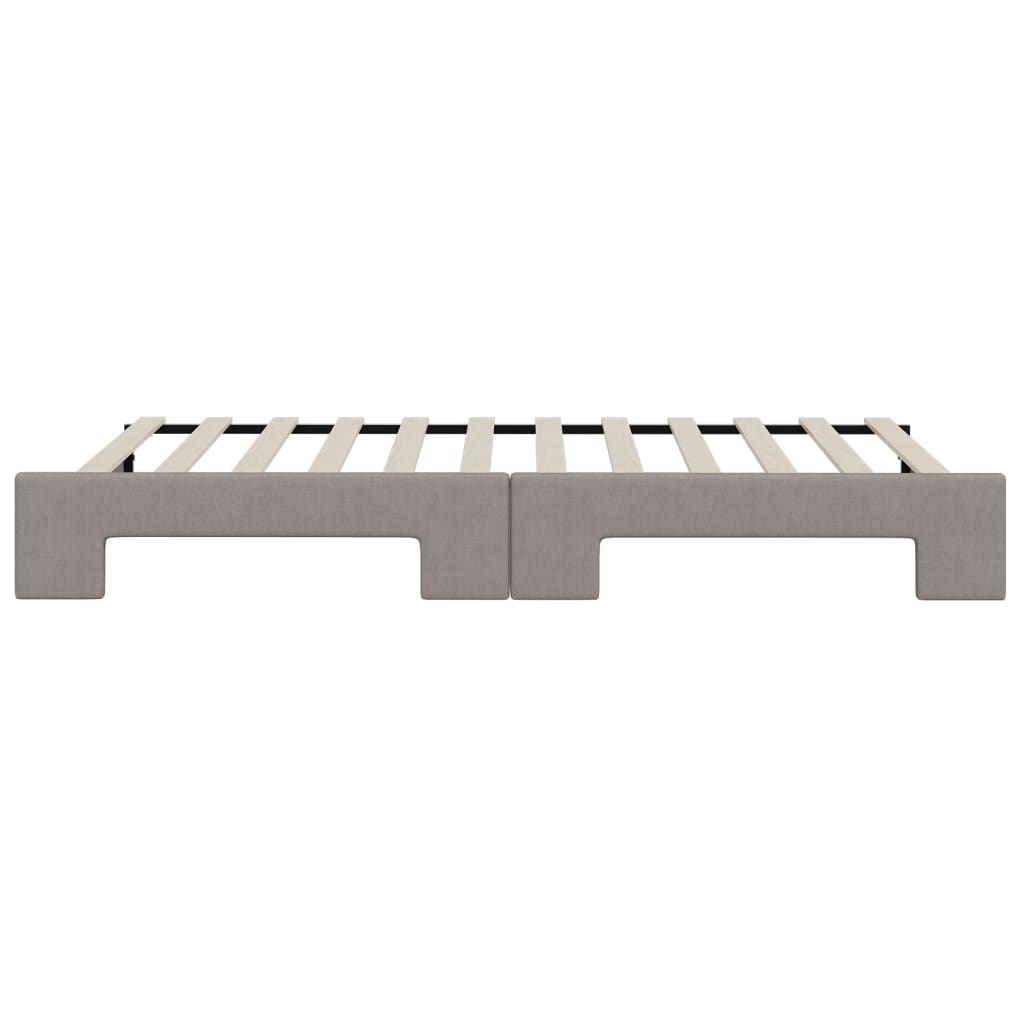 Divano Letto con Letto Estraibile Tortora 80x200 cm Tessuto