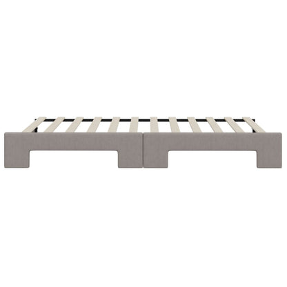 Divano Letto con Letto Estraibile Tortora 80x200 cm Tessuto