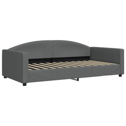 Divano Letto con Letto Estraibile Grigio Scuro 100x200 Tessuto - homemem39