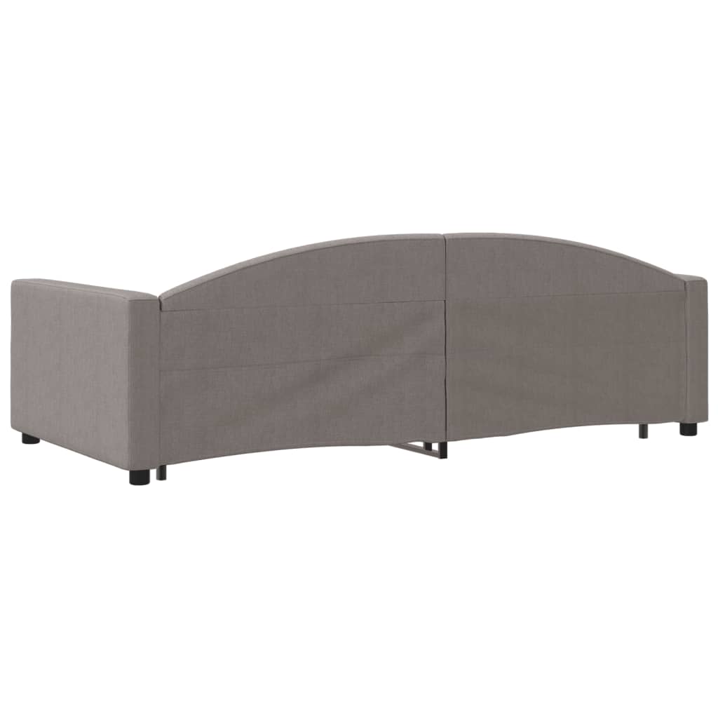 Divano Letto con Letto Estraibile Tortora 100x200 cm in Tessuto - homemem39