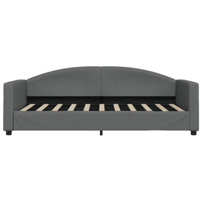 Divano Letto con Letto Estraibile Grigio Scuro 90x190cm Tessuto | homemem39