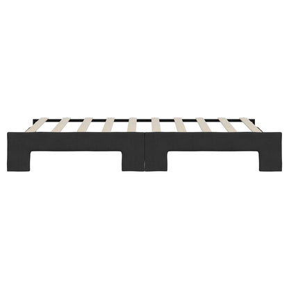 Divano Letto con Letto Estraibile Nero 90x190 cm in Tessuto - homemem39