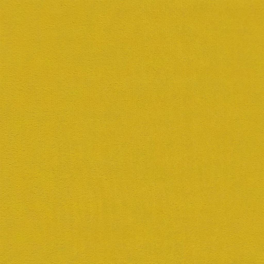 Divano Letto Estraibile con Cassetti Giallo 100x200cm Velluto