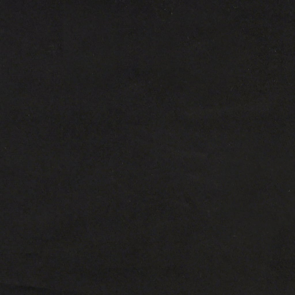 Divano Letto Estraibile con Cassetti Nero 90x190 cm in Velluto - homemem39