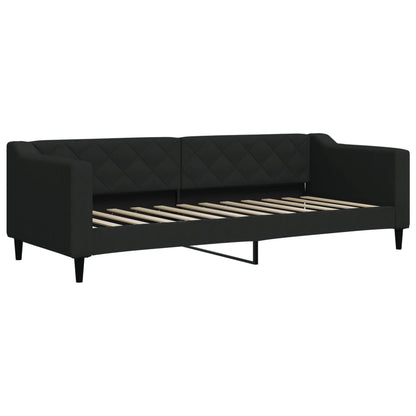 Divano Letto con Materasso Nero 80x200 cm in Tessuto | homemem39