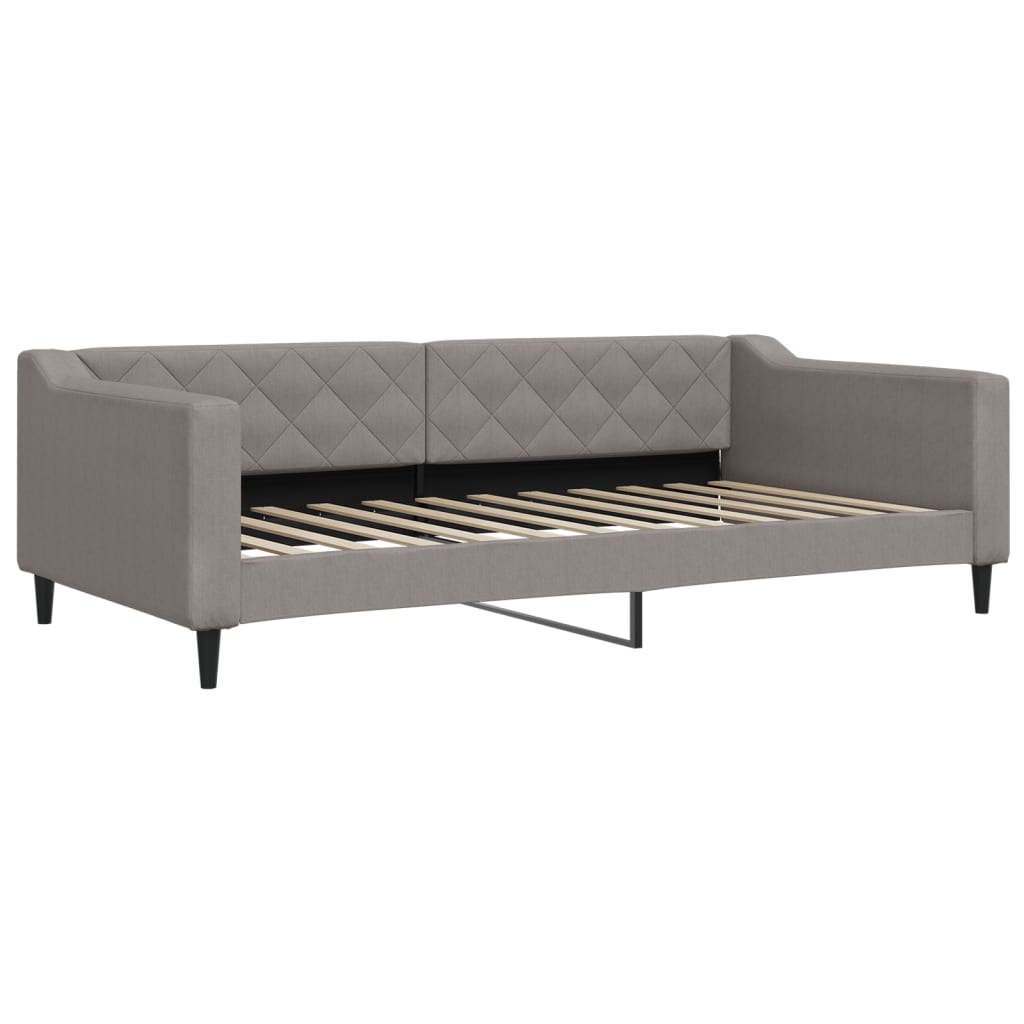 Divano Letto con Materasso Tortora 100x200 cm in Tessuto | homemem39
