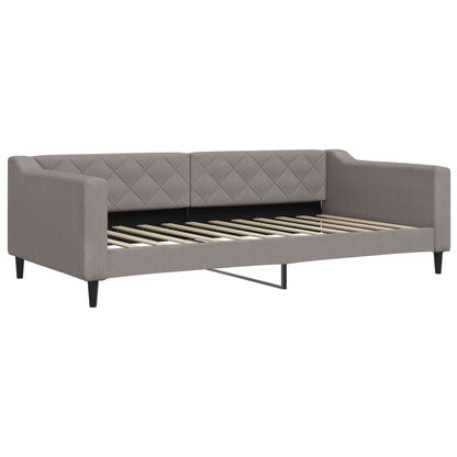 Divano Letto con Materasso Tortora 100x200 cm in Tessuto | homemem39