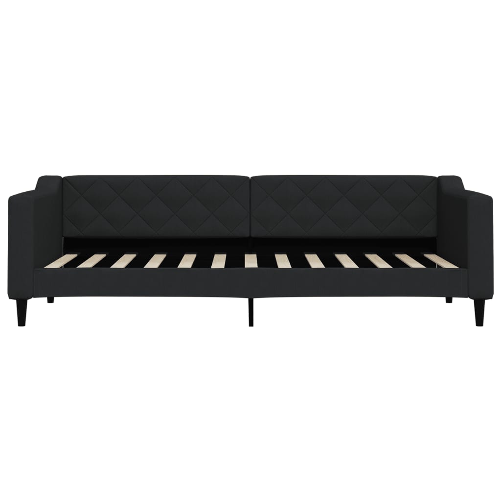 Divano Letto con Letto Estraibile Nero 80x200 Tessuto | homemem39