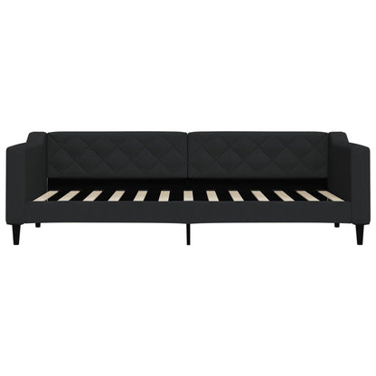 Divano Letto con Letto Estraibile Nero 80x200 Tessuto | homemem39