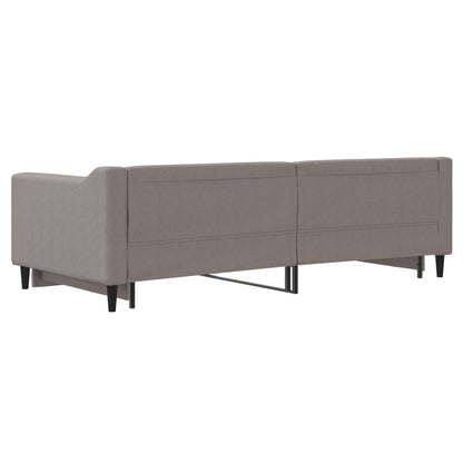 Divano Letto con Letto Estraibile Tortora 90x200 cm in Tessuto - homemem39