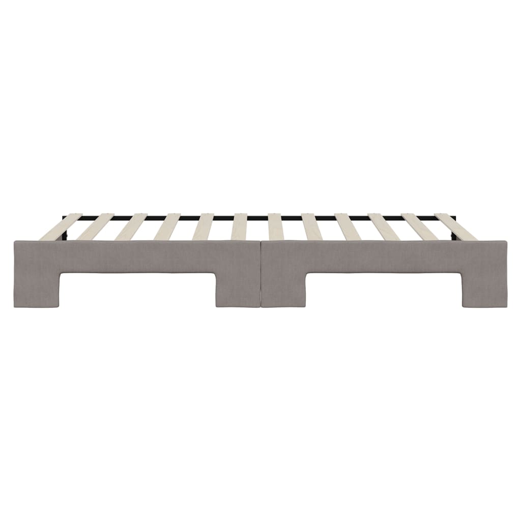 Divano Letto con Letto Estraibile Tortora 100x200 cm in Tessuto | homemem39