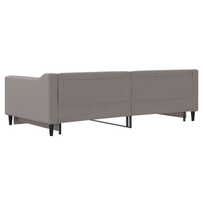 Divano Letto con Letto Estraibile Tortora 100x200 cm in Tessuto | homemem39