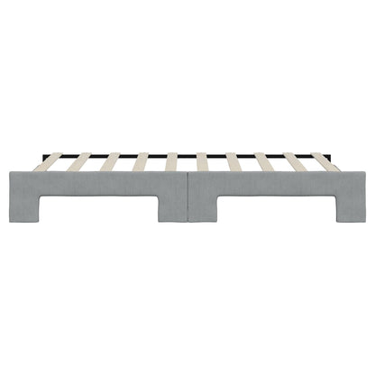 Divano Letto con Letto Estraibile Grigio Chiaro 90x190 Tessuto | homemem39