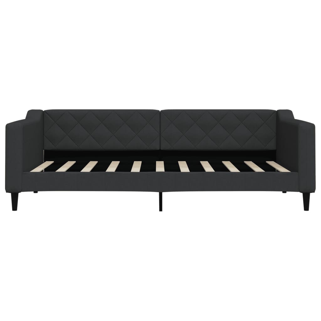 Divano Letto con Letto Estraibile Nero 90x190 cm in Tessuto | homemem39