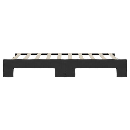 Divano Letto con Letto Estraibile Nero 90x190 cm in Tessuto | homemem39
